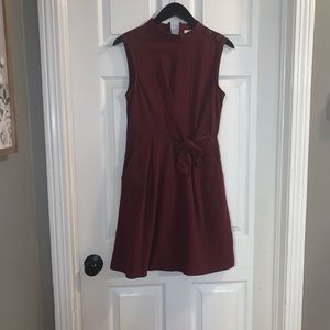 Burgundy dress